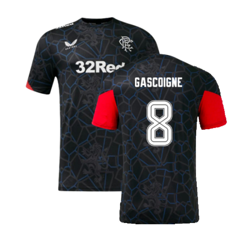 2024-2025 Rangers Third Matchday Tee (Black) (Gascoigne 8)