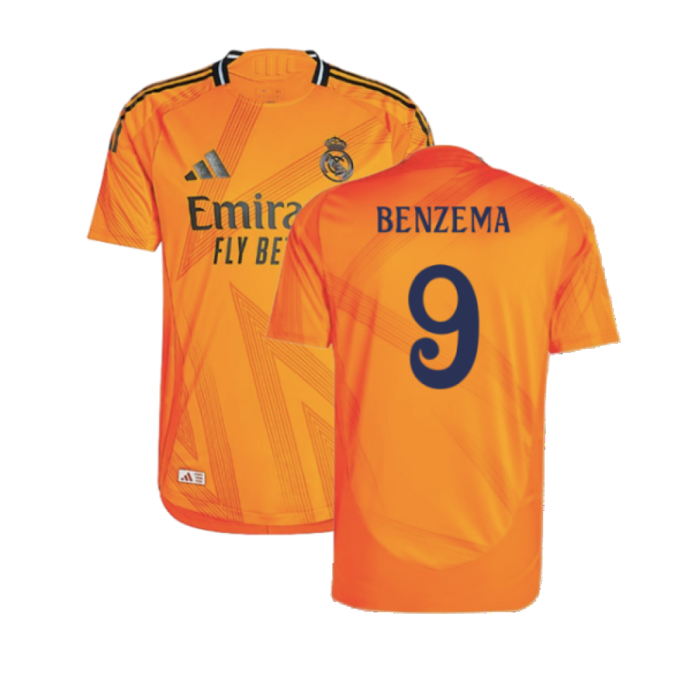 2024-2025 Real Madrid Authentic Away Shirt (Benzema 9)