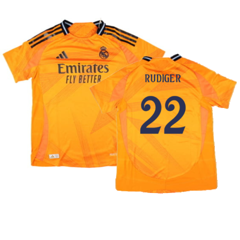 2024-2025 Real Madrid Authentic Away Shirt (Womens) (Rudiger 22)