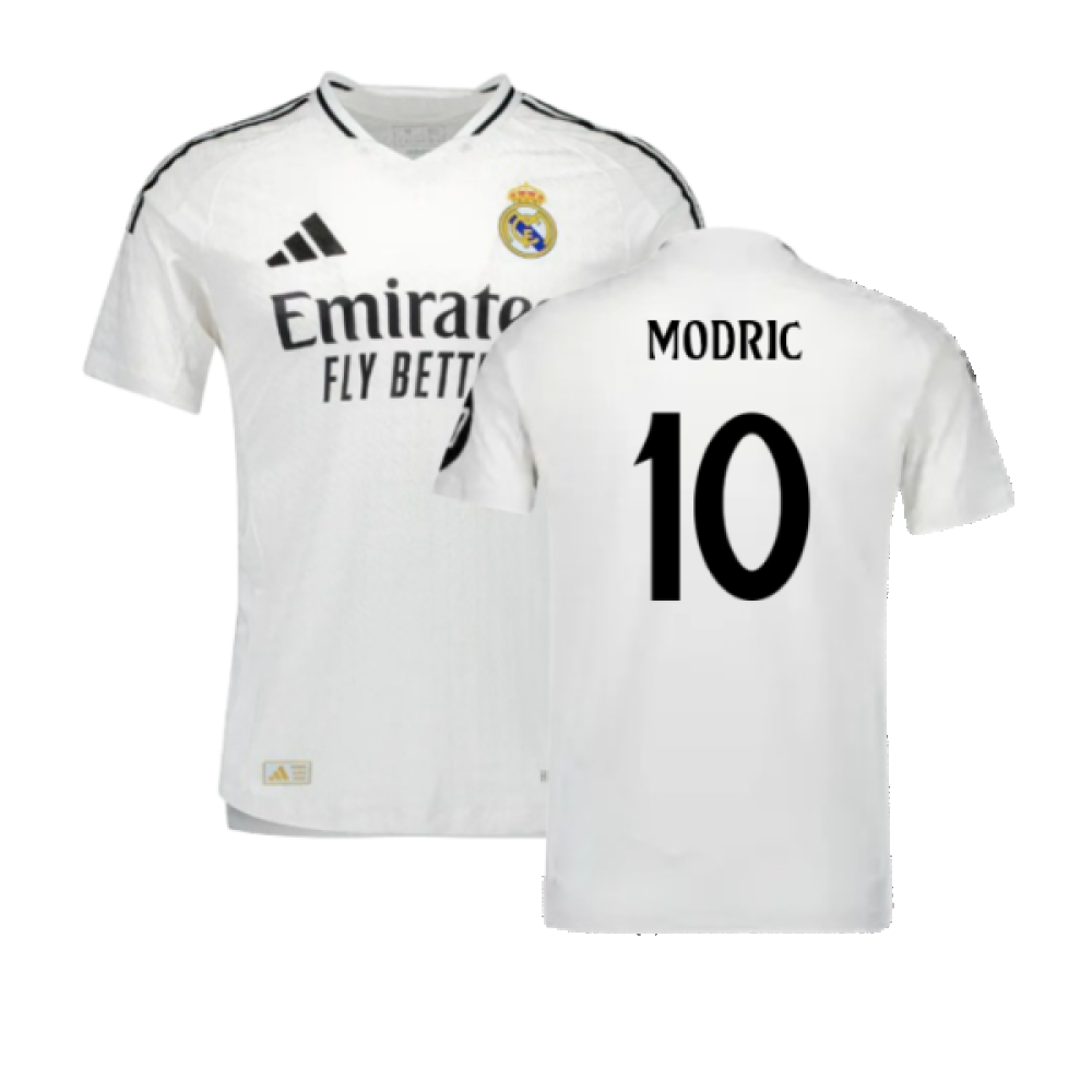 2024-2025 Real Madrid Authentic Home Shirt (Modric 10)