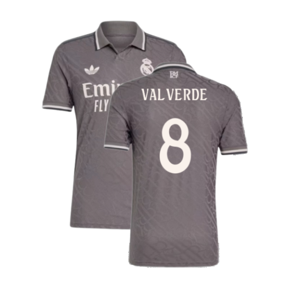 2024-2025 Real Madrid Authentic Third Shirt (Valverde 8)