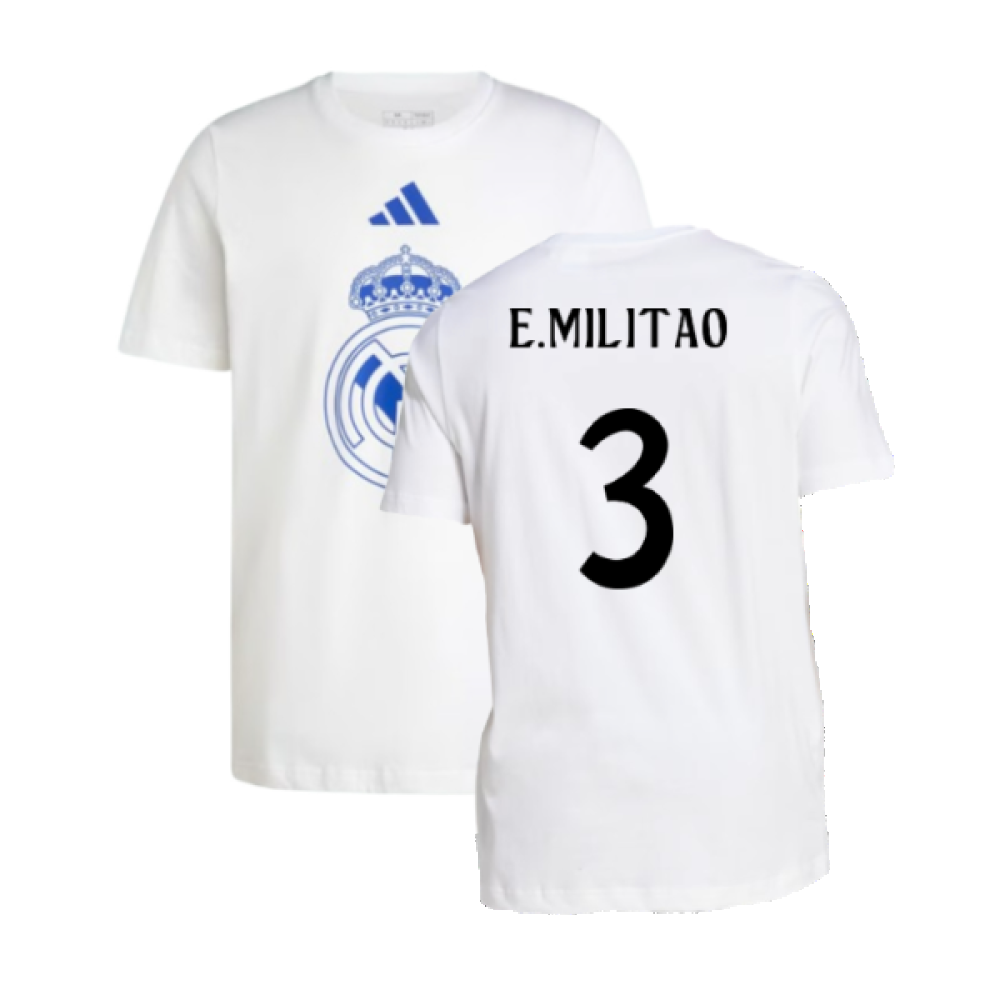 2024-2025 Real Madrid DNA Graphic Tee (White) (E.Militao 3)