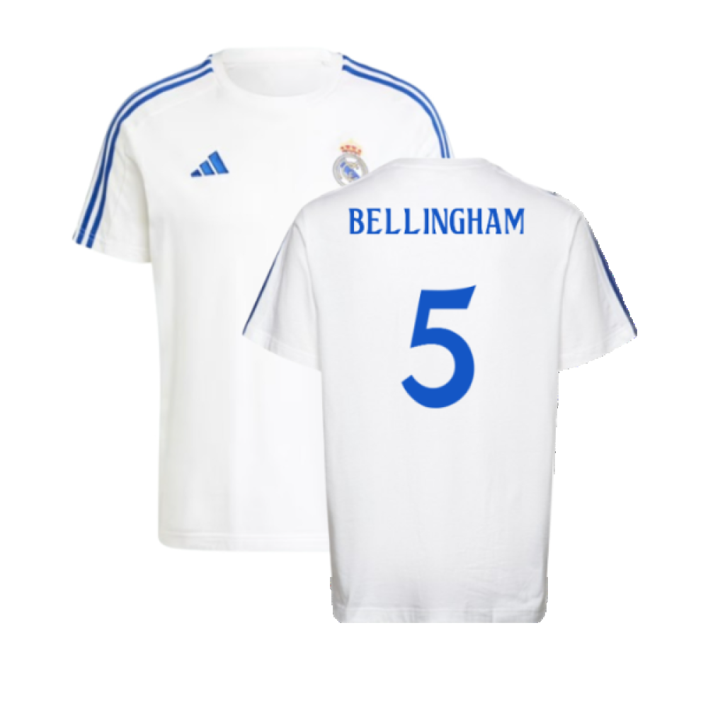 2024-2025 Real Madrid DNA Tee (White) (Bellingham 5)