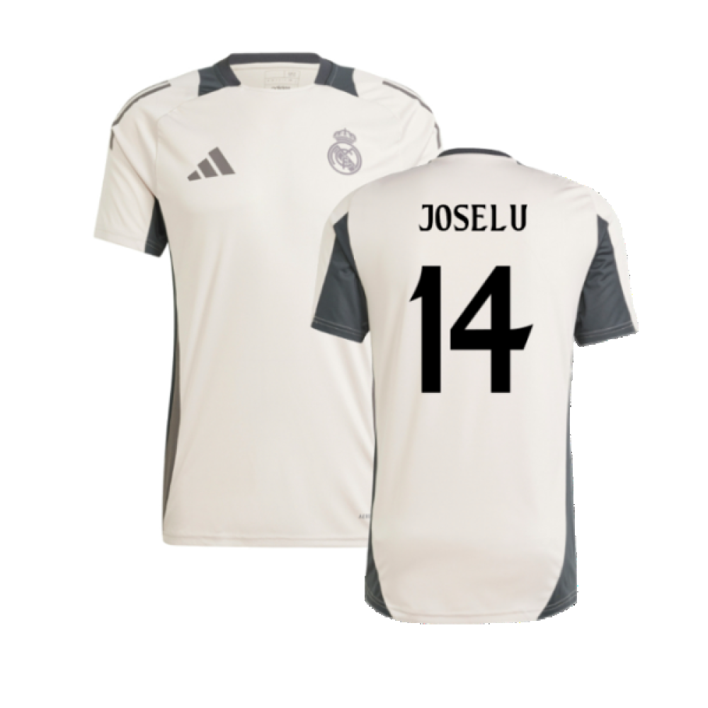 2024-2025 Real Madrid EU Training Jersey (Putty Mauve) (Joselu 14)