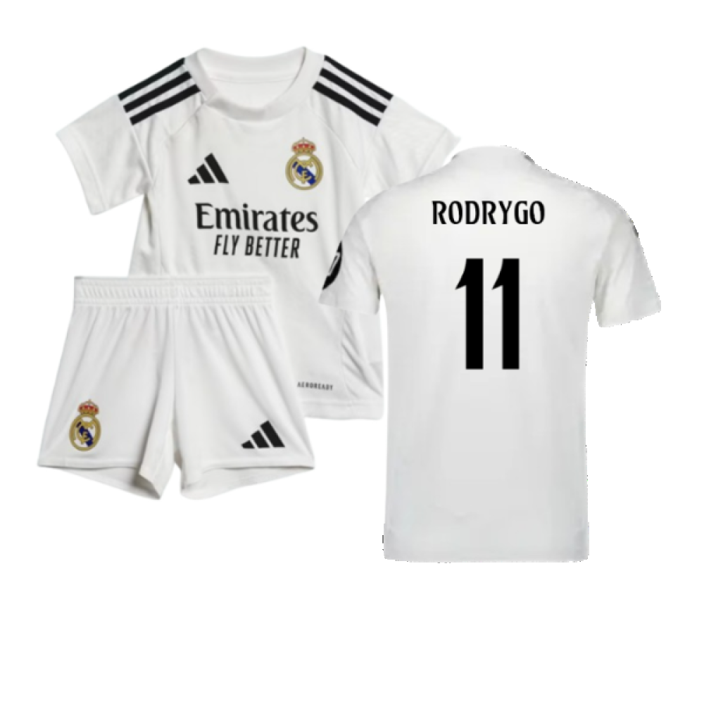 2024-2025 Real Madrid Home Baby Kit (Rodrygo 11)