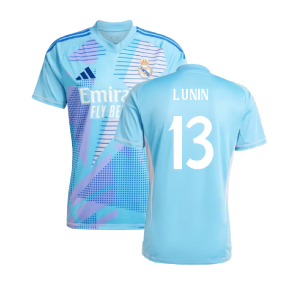 2024-2025 Real Madrid Home Goalkeeper Shirt (Blue) (Lunin 13)