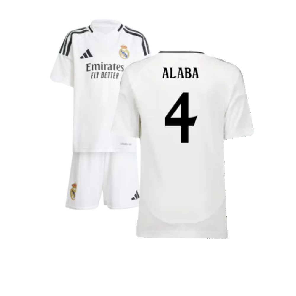 2024-2025 Real Madrid Home Mini Kit (Alaba 4)