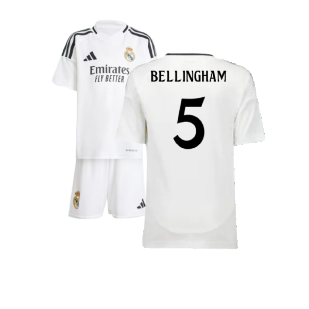 2024-2025 Real Madrid Home Mini Kit (Bellingham 5)