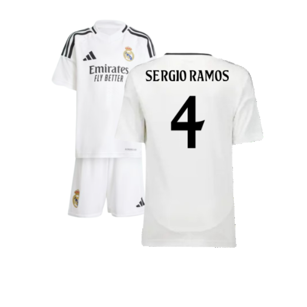 2024-2025 Real Madrid Home Mini Kit (Sergio Ramos 4)