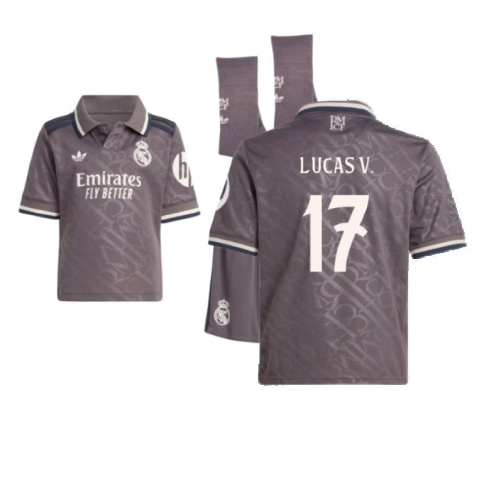 2024-2025 Real Madrid Third Youth Kit (Lucas V. 17)