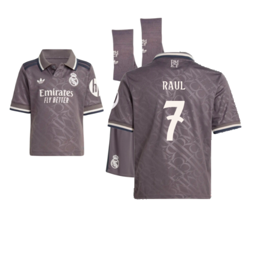 2024-2025 Real Madrid Third Youth Kit (Raul 7)