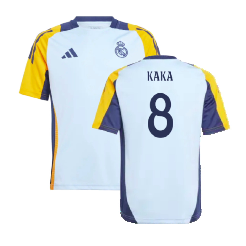 2024-2025 Real Madrid Training Shirt (Glow Blue) - Kids (Kaka 8)