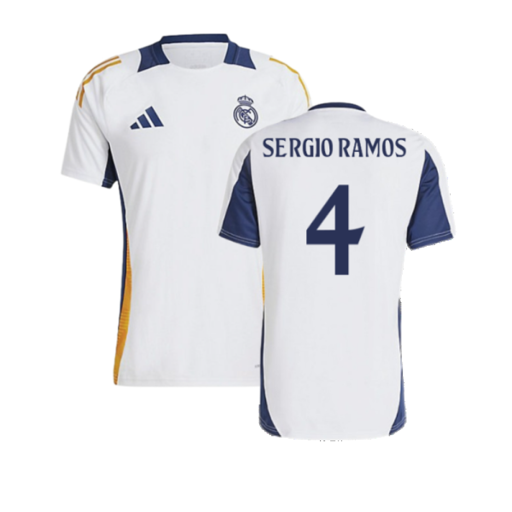 2024-2025 Real Madrid Training Shirt (White) (Sergio Ramos 4)