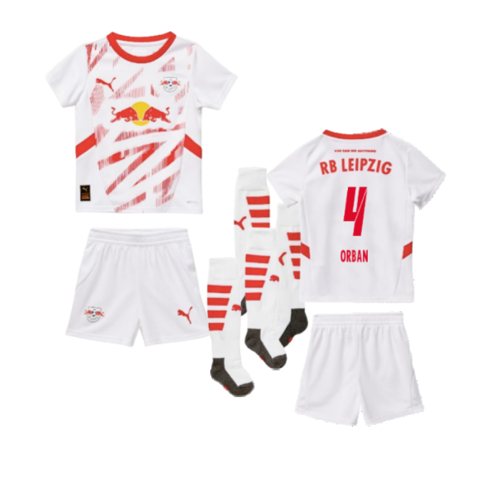 2024-2025 Red Bull Leipzig Home Mini Kit (Orban 4)