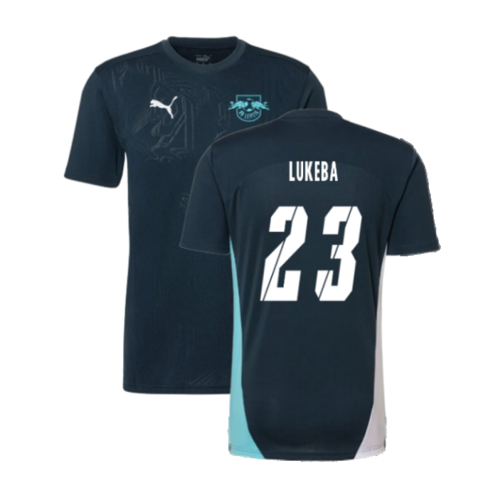 2024-2025 Red Bull Leipzig Training Shirt (Dark Night) (Lukeba 23)