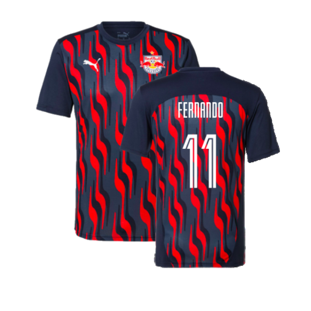 2024-2025 Red Bull Salzburg Pre-Match Shirt (Navy) (Fernando 11)