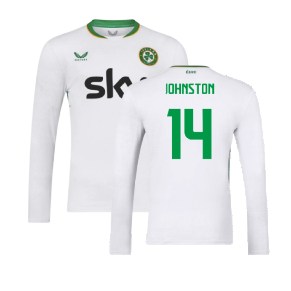 2024-2025 Republic of Ireland Away Long Sleeve Shirt (Johnston 14)