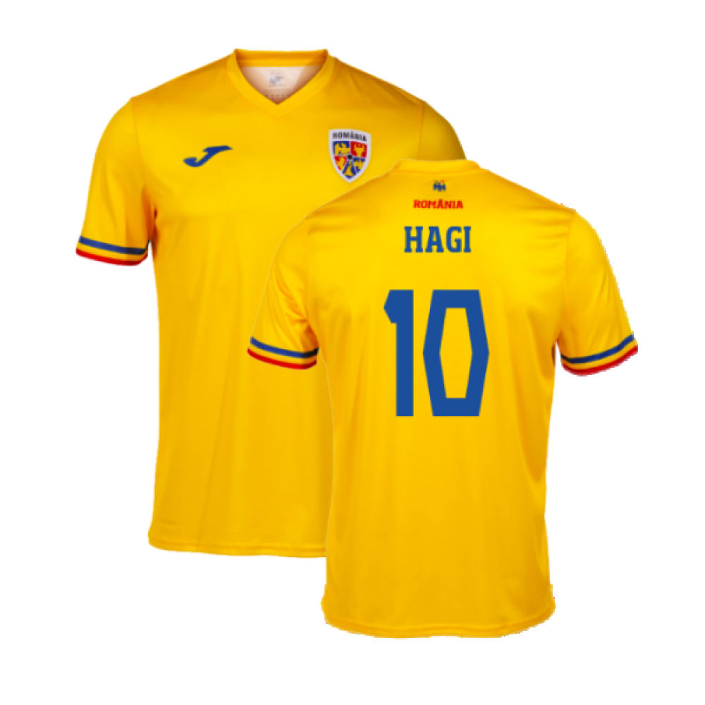 2024-2025 Romania Home Supporters Shirt (Kids) (Hagi 10)