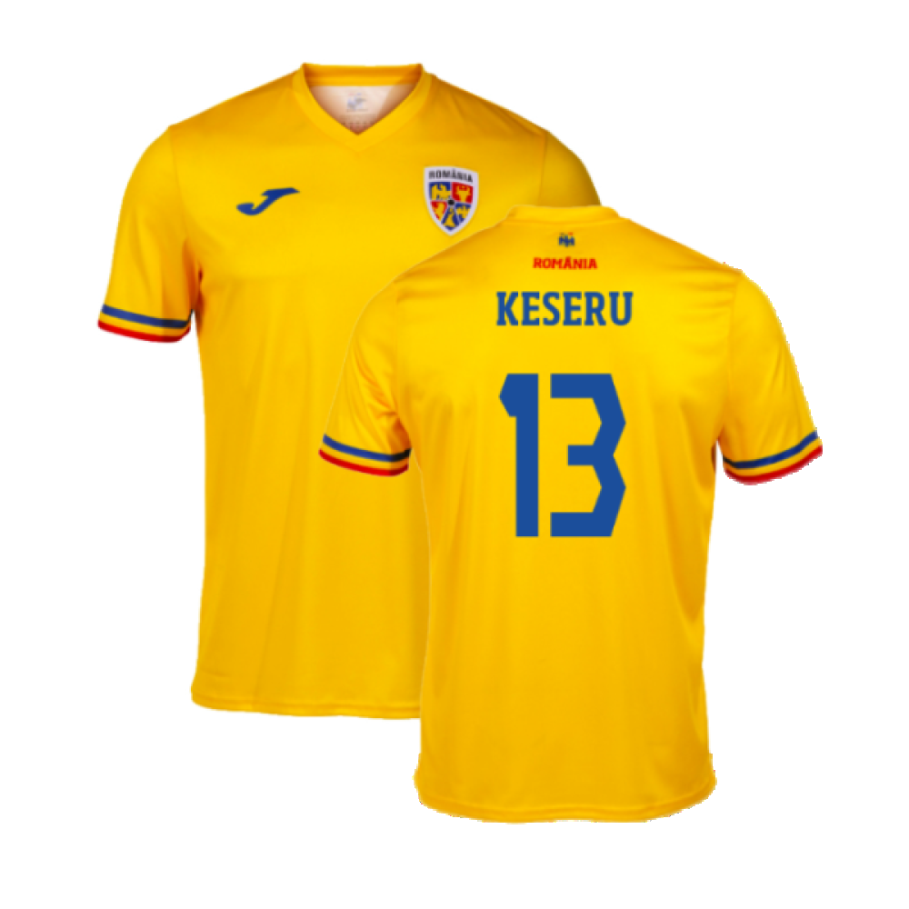 2024-2025 Romania Home Supporters Shirt (Kids) (Keseru 13)