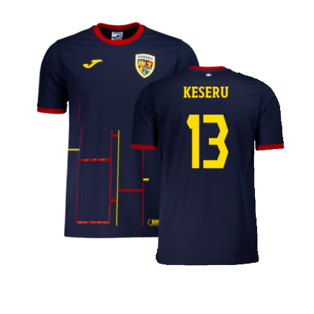 2024-2025 Romania Presentation S/S T-shirt (Navy) (Keseru 13)