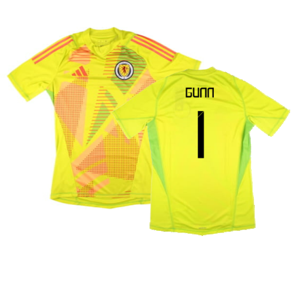 2024-2025 Scotland Home Goalkeeper Shirt (Yellow) (Gunn 1)