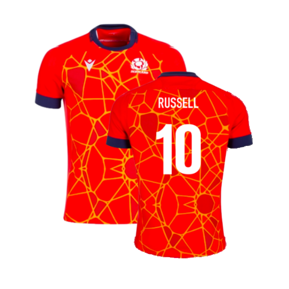 2024-2025 Scotland Rugby Training Jersey (Red) (Russell 10)