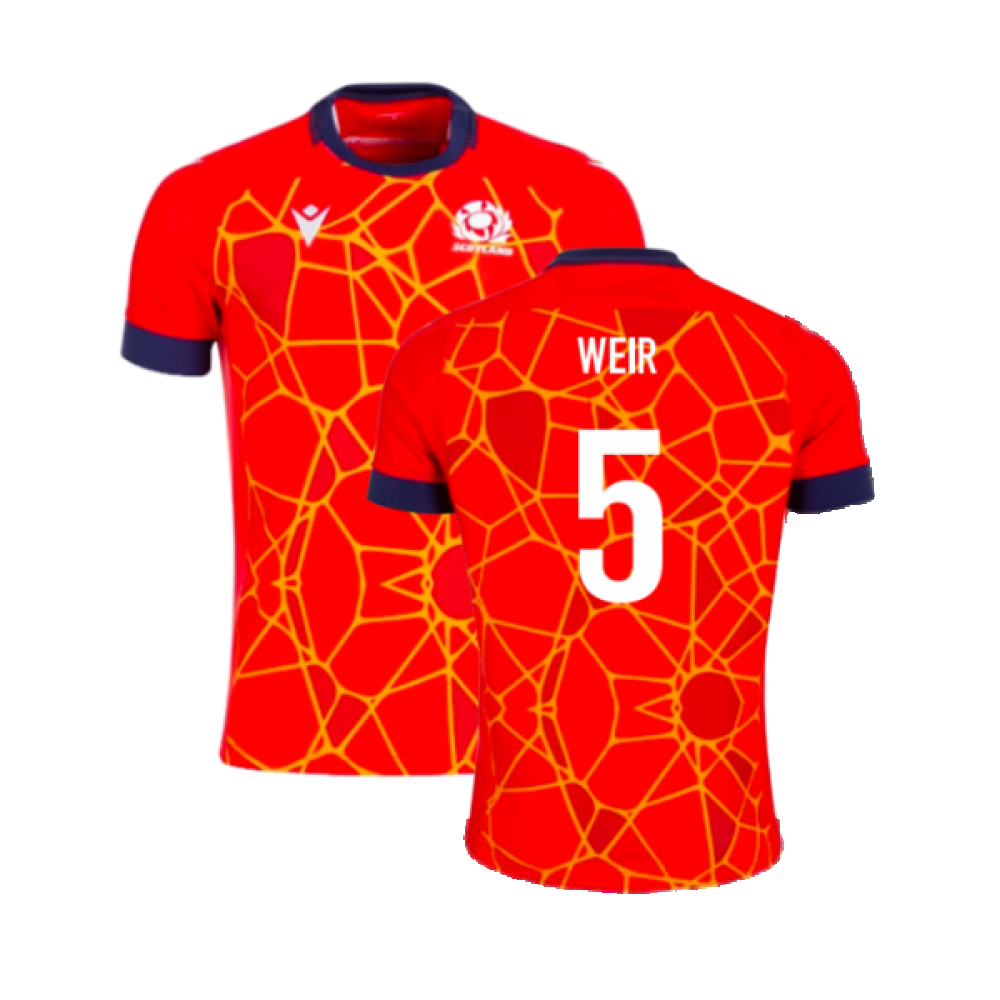 2024-2025 Scotland Rugby Training Jersey (Red) (Weir 5)