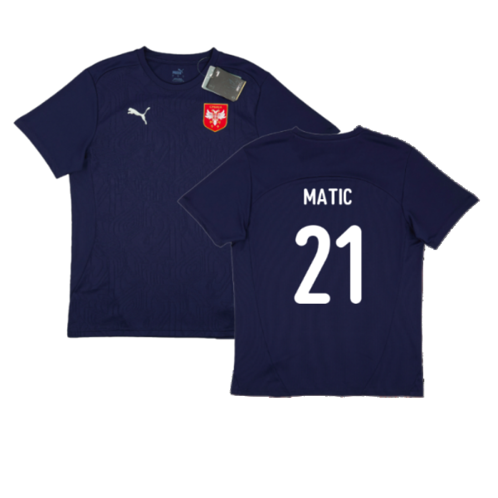 2024-2025 Serbia Training Jersey (Navy) (Matic 21)