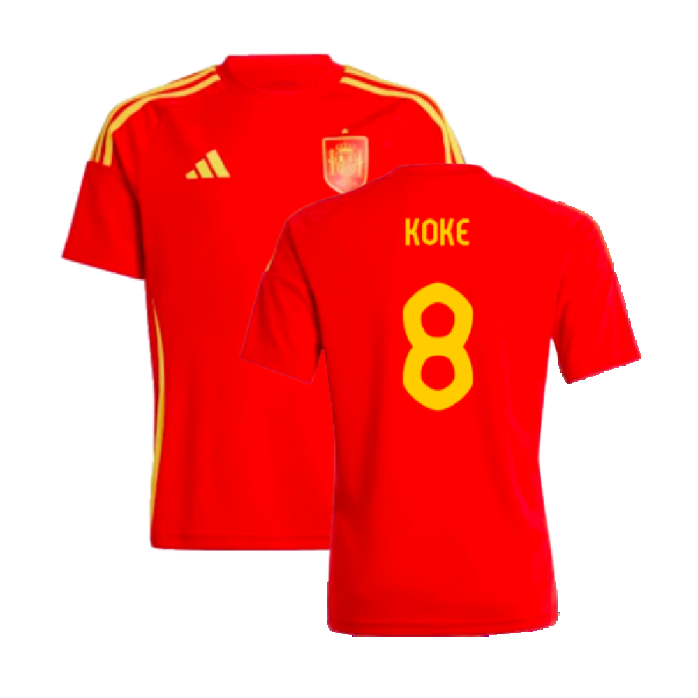 2024-2025 Spain Home Fan Shirt (Kids) (Koke 8)