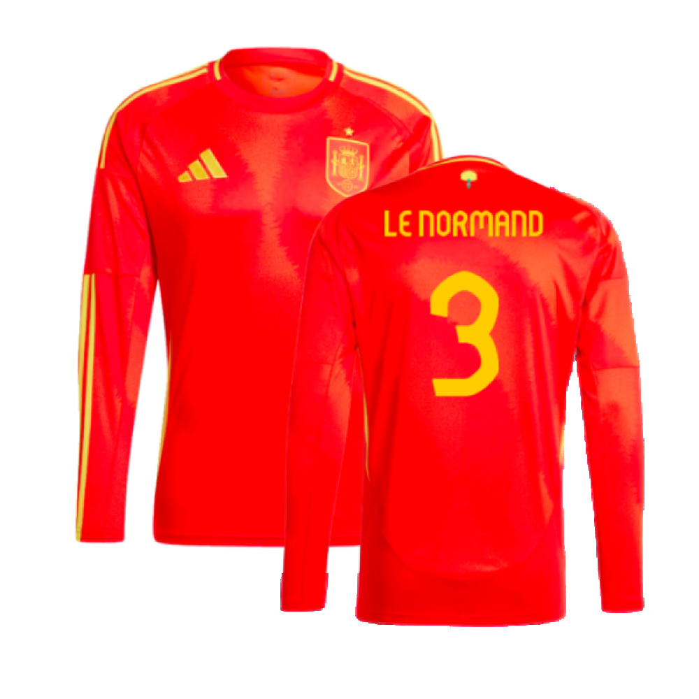 2024-2025 Spain Long Sleeve Home Shirt (Le Normand 3)