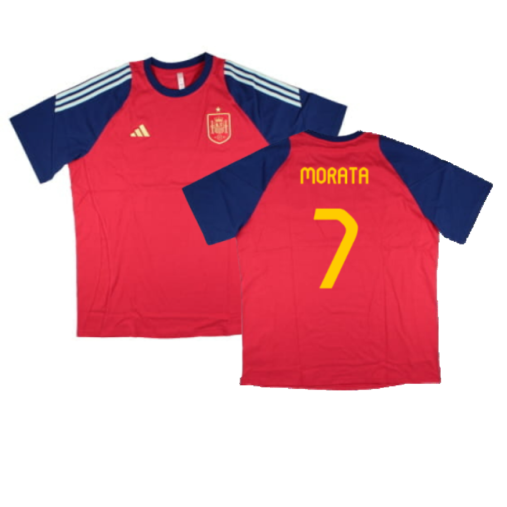 2024-2025 Spain Training Tee (Red) (Morata 7)