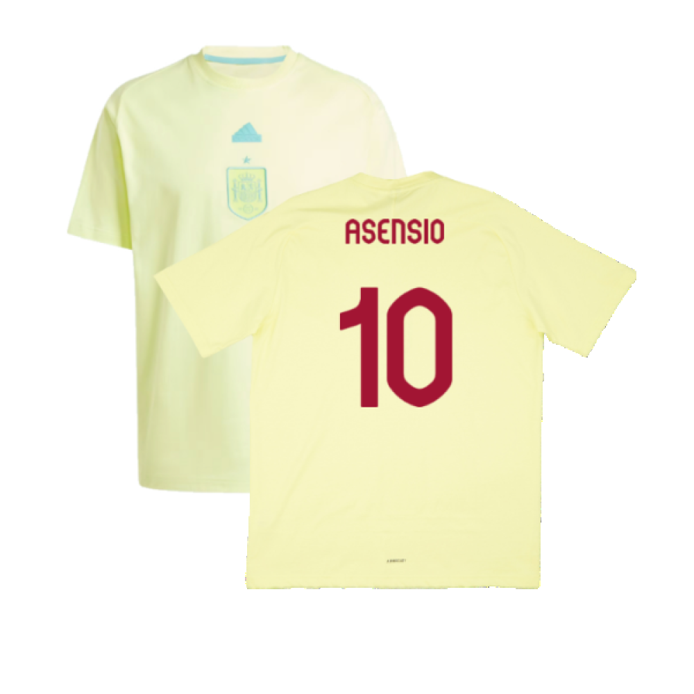 2024-2025 Spain Travel Tee (Yellow) (Asensio 10)