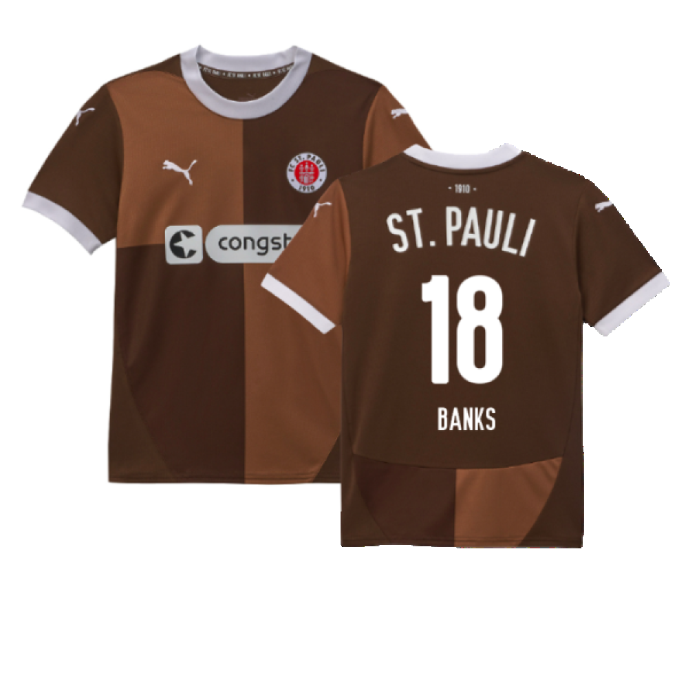 2024-2025 St Pauli Home Shirt (Kids) (Banks 18)