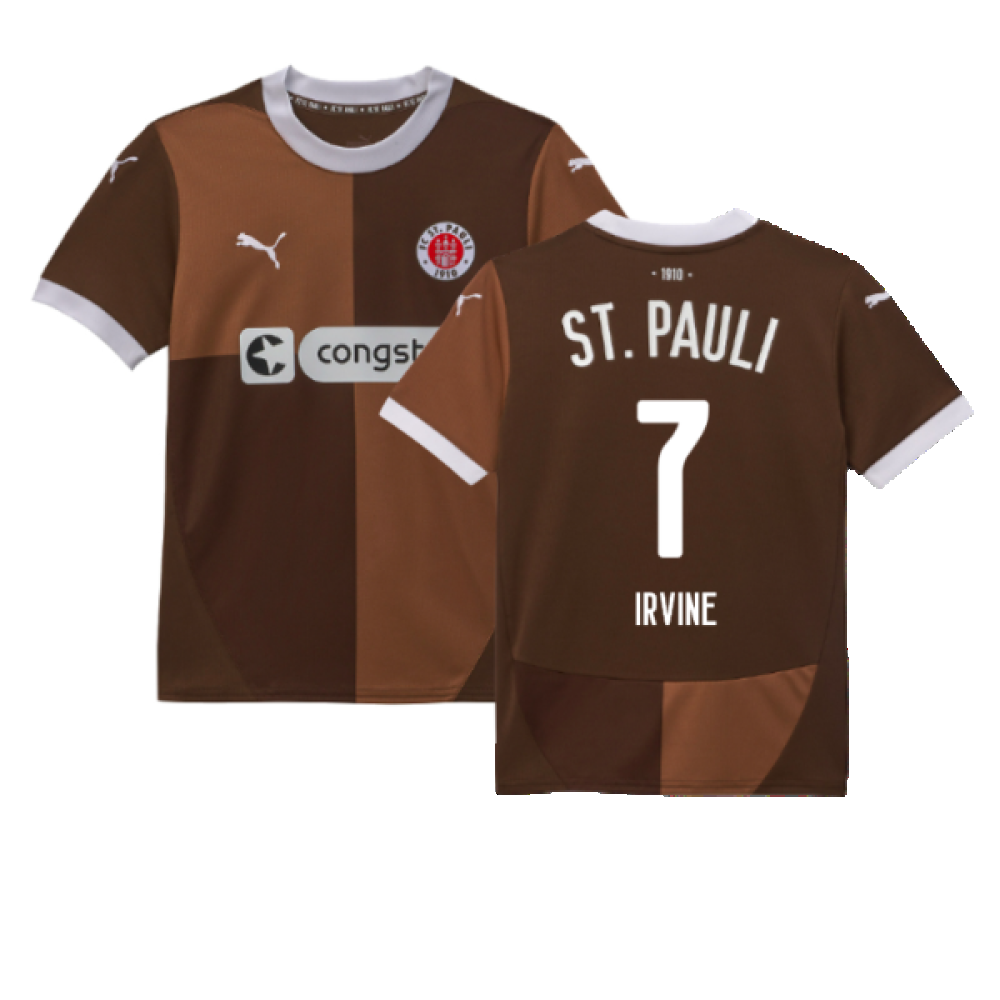 2024-2025 St Pauli Home Shirt (Kids) (Irvine 7)