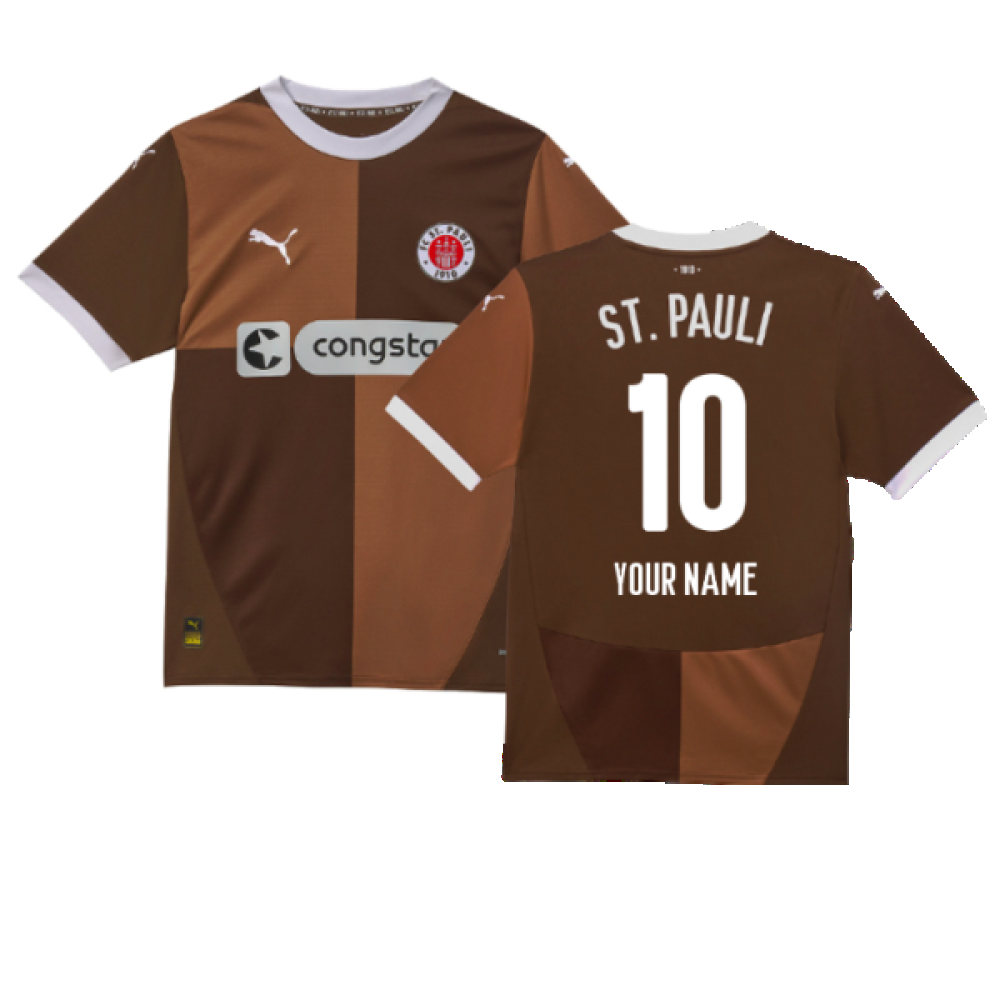 2024-2025 St Pauli Home Shirt (Your Name)