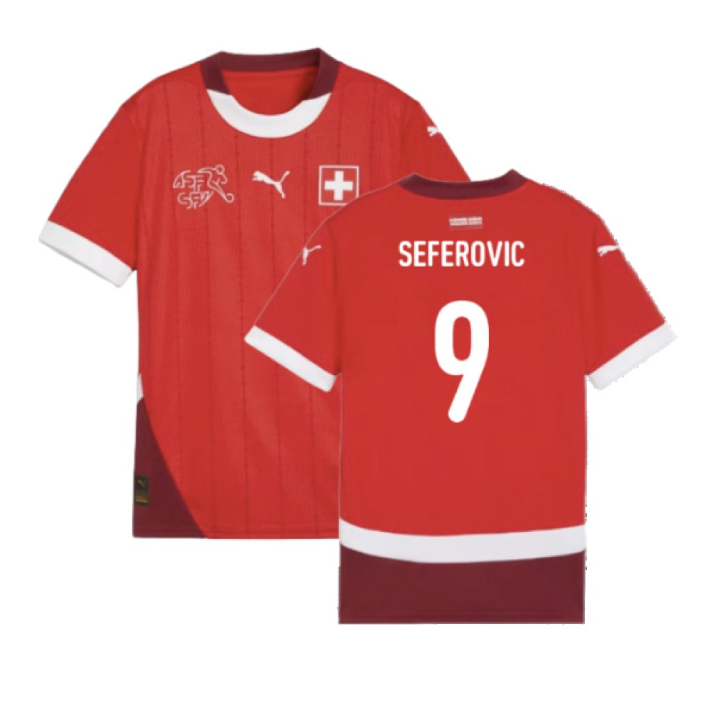 2024-2025 Switzerland Home Shirt (Kids) (Seferovic 9)