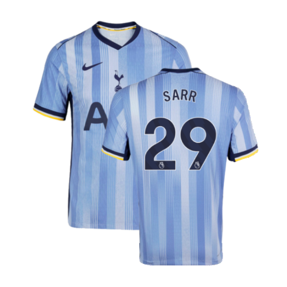 2024-2025 Tottenham Hotspur Authentic Away Shirt (Sarr 29)