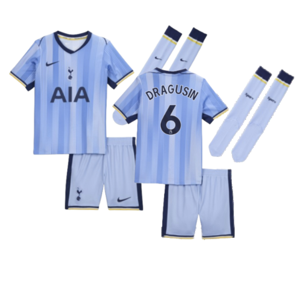 2024-2025 Tottenham Hotspur Away Mini Kit (Dragusin 6)