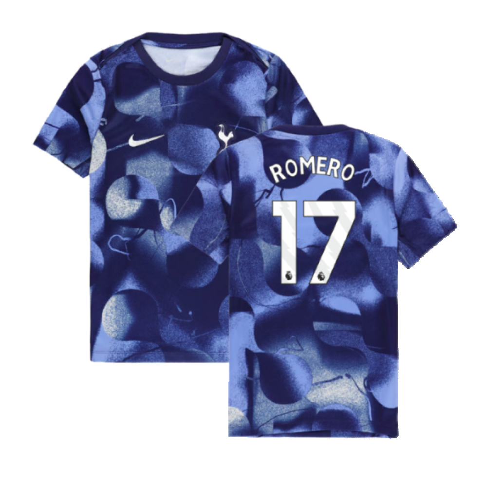 2024-2025 Tottenham Hotspur Dri-FIT Match Shirt (Blue) - Kids (Romero 17)