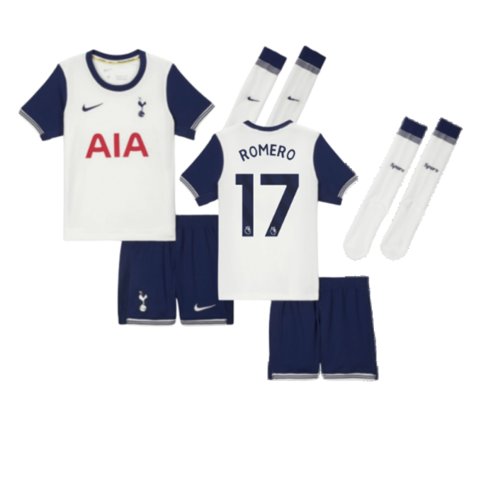 2024-2025 Tottenham Hotspur Home Mini Kit (Romero 17)