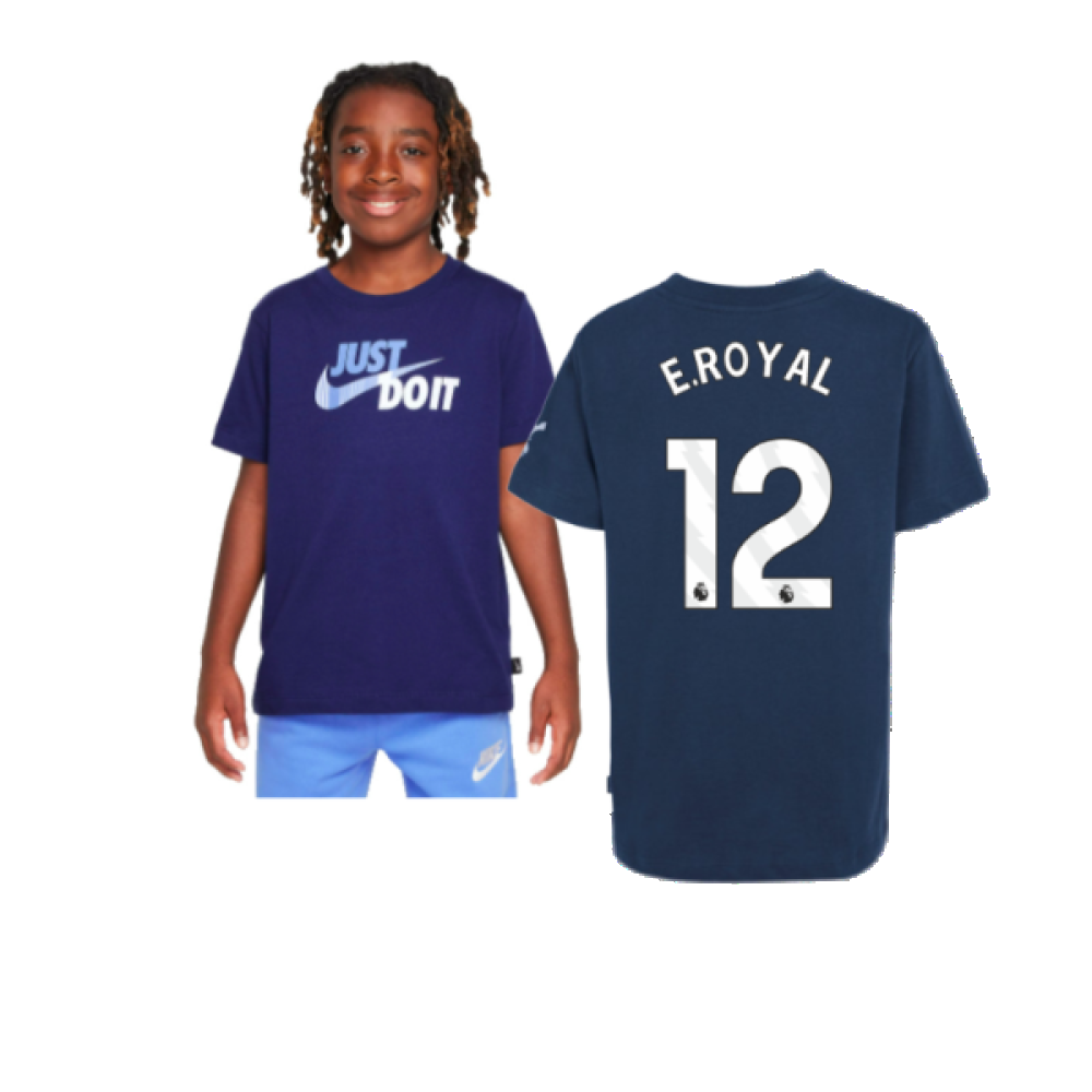 2024-2025 Tottenham Hotspur Just Do It T-Shirt (Navy) - Kids (E.Royal 12)