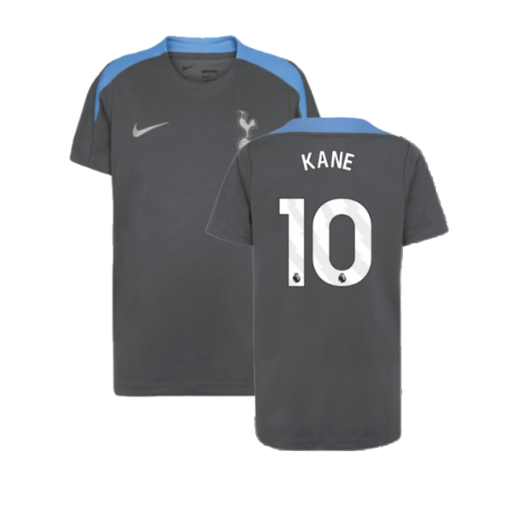 2024-2025 Tottenham Strike Dri-Fit Shirt (Dark Grey) - Kids (Kane 10)