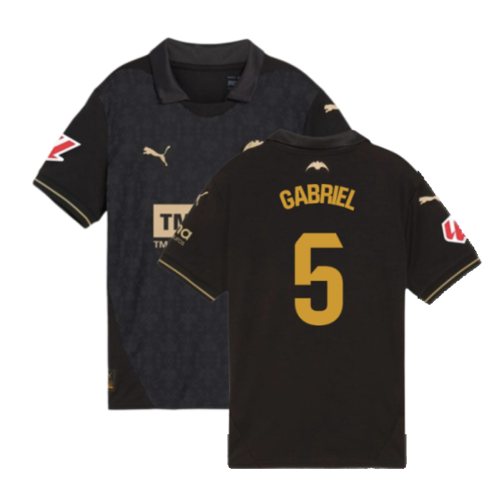 2024-2025 Valencia Away Shirt (Kids) (Gabriel 5)