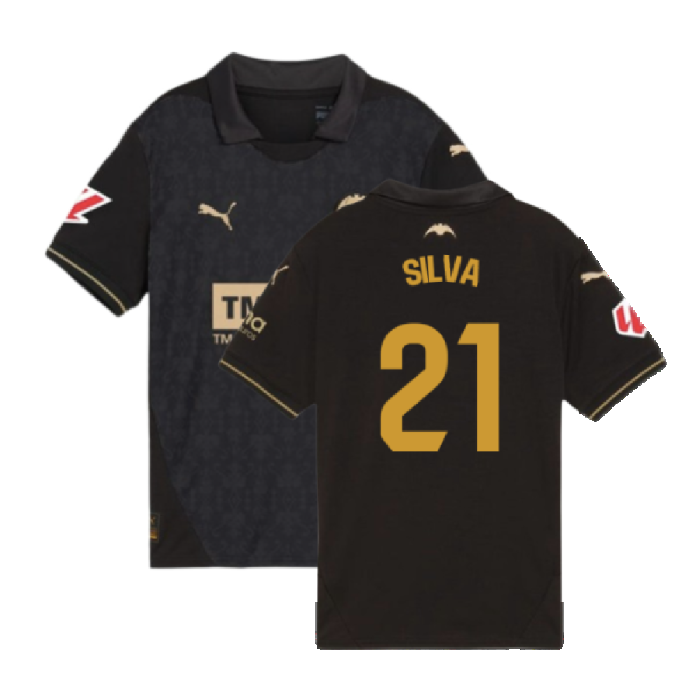 2024-2025 Valencia Away Shirt (Kids) (Silva 21)