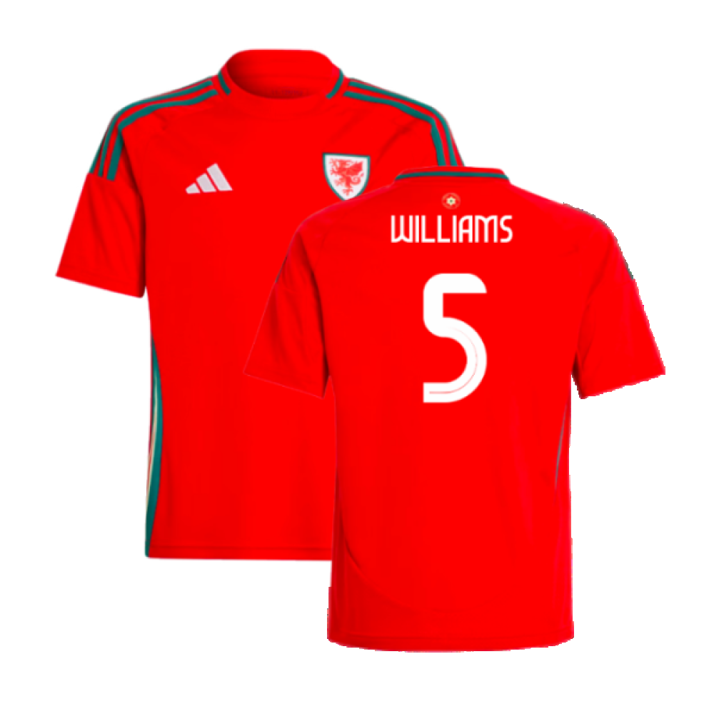 2024-2025 Wales Home Shirt - Kids (Williams 5)