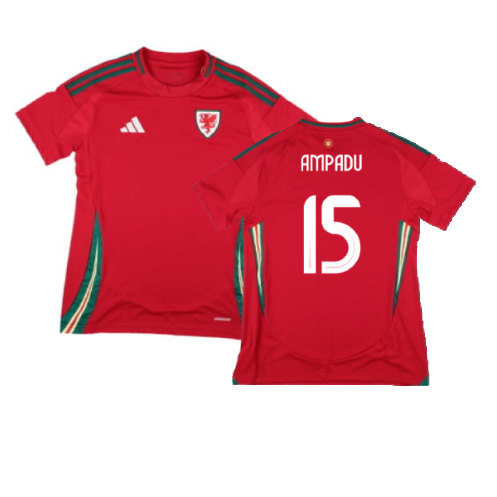 2024-2025 Wales Home Shirt (Womens) (Ampadu 15)