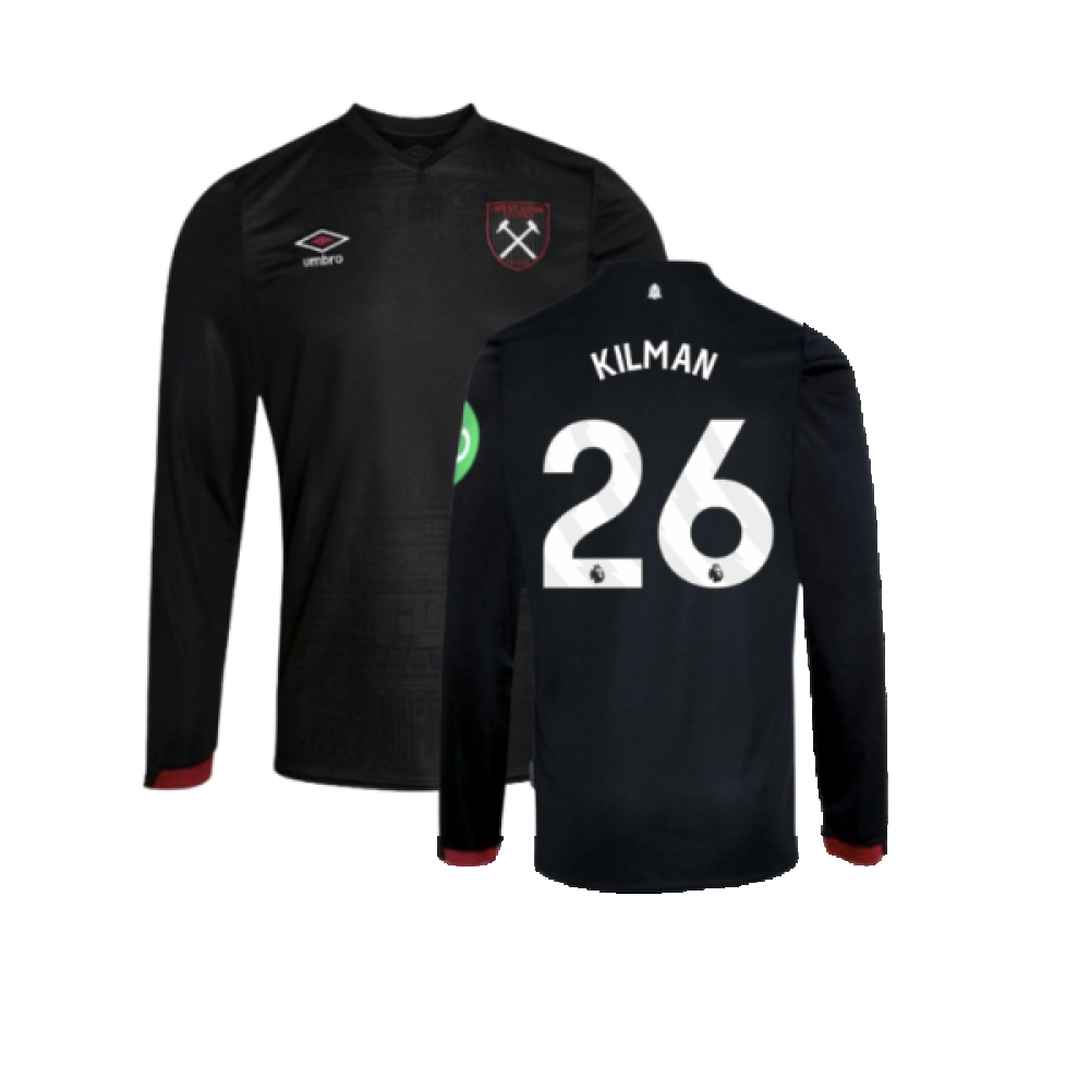 2024-2025 West Ham Long Sleeve Away Shirt (Kids) (Kilman 26)