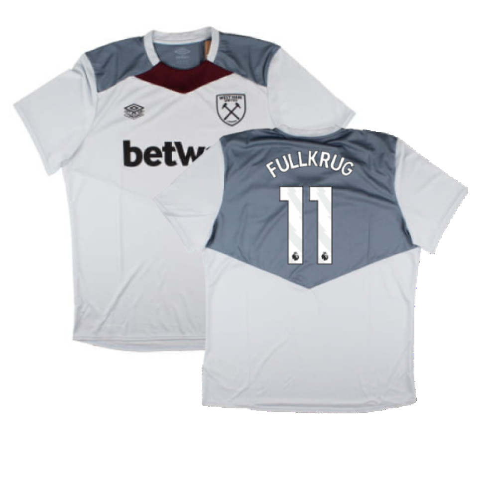 2024-2025 West Ham Training Jersey (Arctic Ice) (Fullkrug 11)