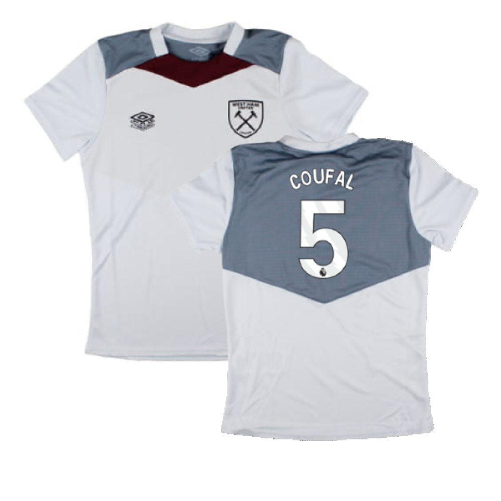 2024-2025 West Ham Training Jersey (Arctic Ice) - Kids (Coufal 5)