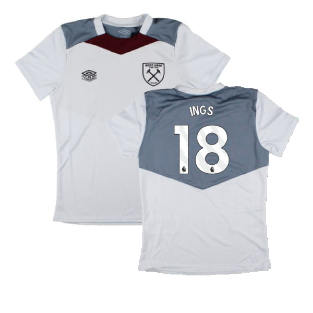 2024-2025 West Ham Training Jersey (Arctic Ice) - Kids (Ings 18)